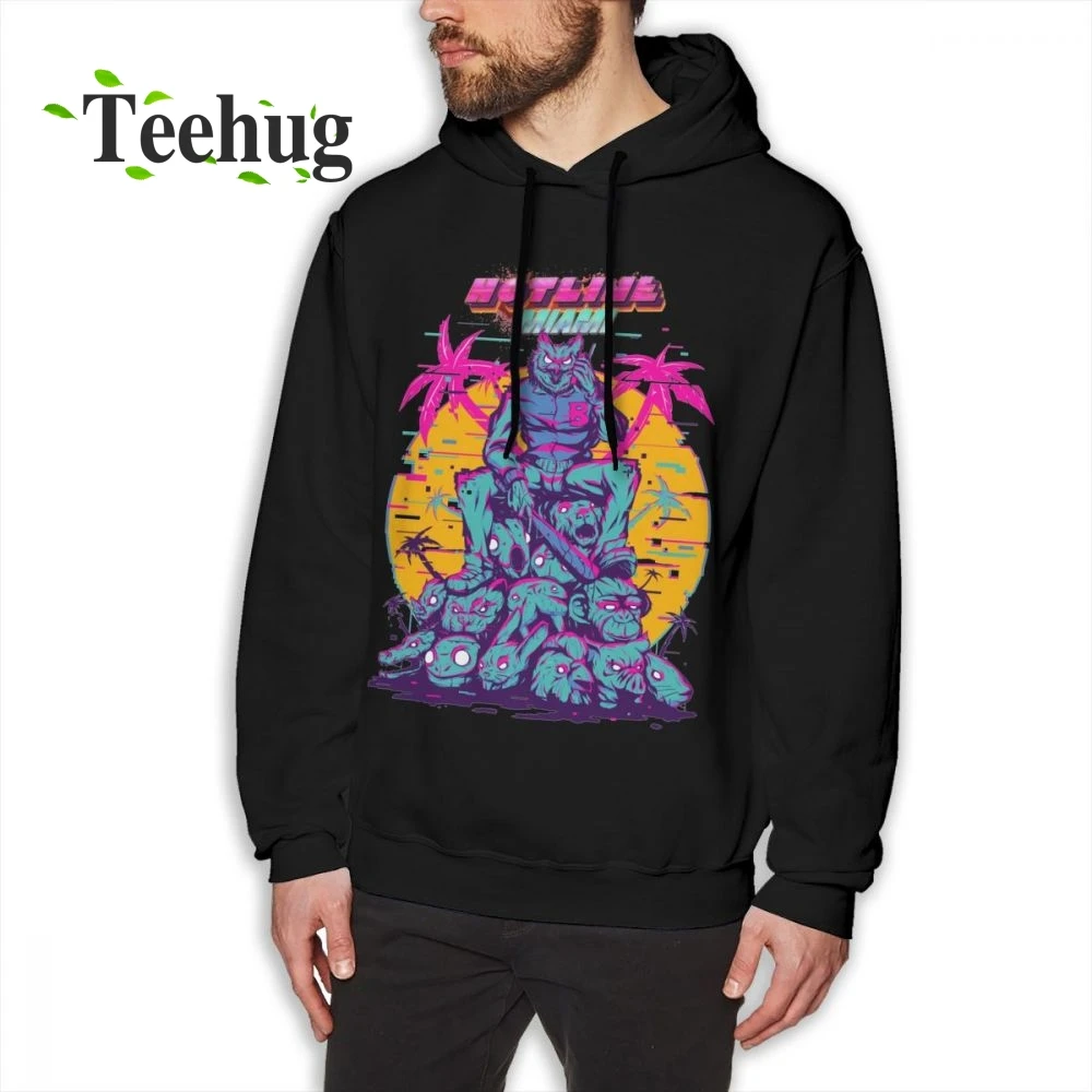 Горячая линия Майами Толстовка MenMan модные худи из органического хлопка | Мужская