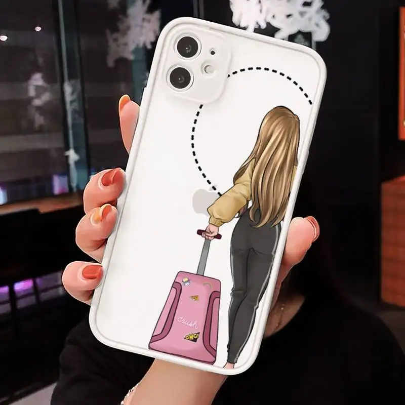 

Girls Bff Best Friends Forever Phone Case matte transparent For iphone 7 8 11 12 plus mini x xs xr pro max cover