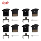 Велосипедные дисковые Тормозные колодки NUTT с охлаждением, гидравлический суппорт для горного велосипеда, теплоотвод, полуметаллические резиновые аксессуары для велосипеда, 4 пары