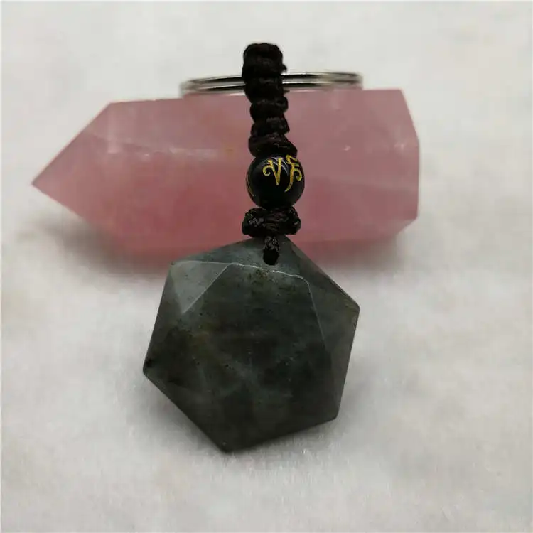 Прямая поставка натуральный энергетический камень Серый лабрадорит 6 звезд