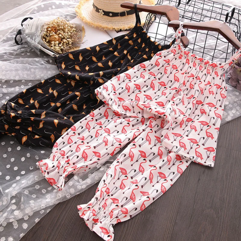 Детская одежда 2020 летняя для маленьких девочек пляжный шифоновый костюм