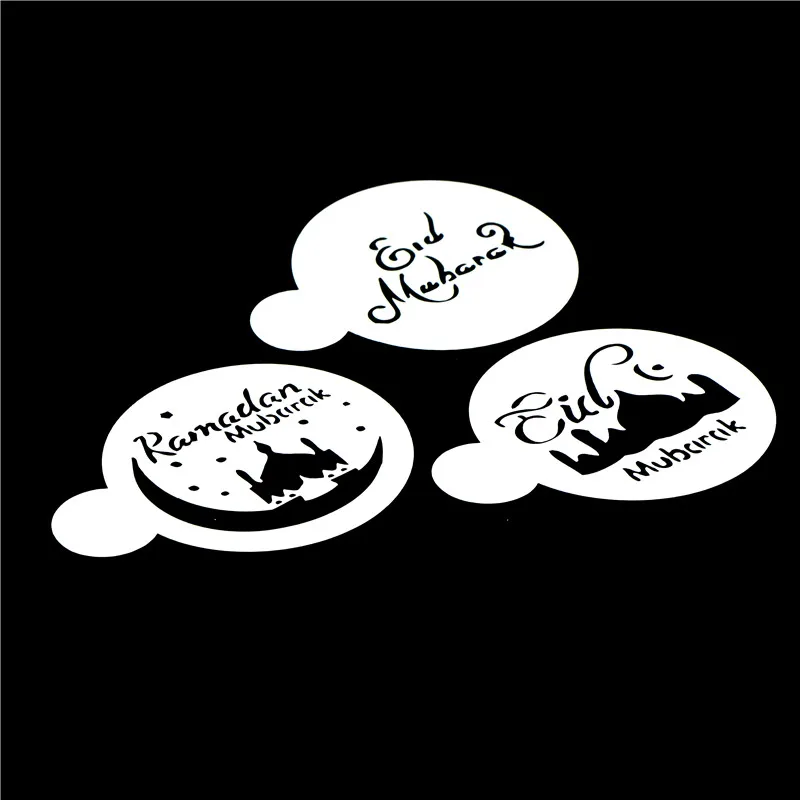 Трафареты для кофе в мечети домашних животных 3 шт./компл. трафареты лазерная