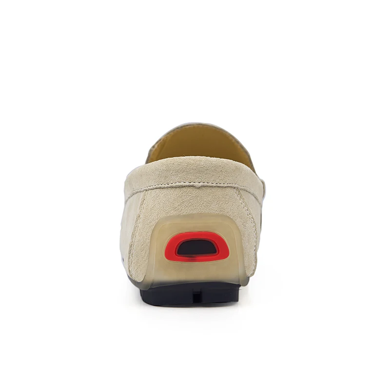 Мужские замшевые мокасины для вождения AGSan желтые или красные повседневные