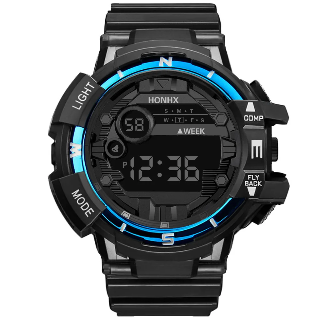 

Brand Men Sports Watche Dual Display Analog Digital Led Electronic Quartz Wristwatches Waterproof Swimming Military Watch Alarm