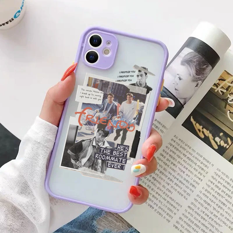 ZUIDID Friends Phone Case For iphone X 11 Pro 12 XS Max XR 13 8 7 6Plus Funny TV Show Clear Hard Matte Cover Shockproof Fundas