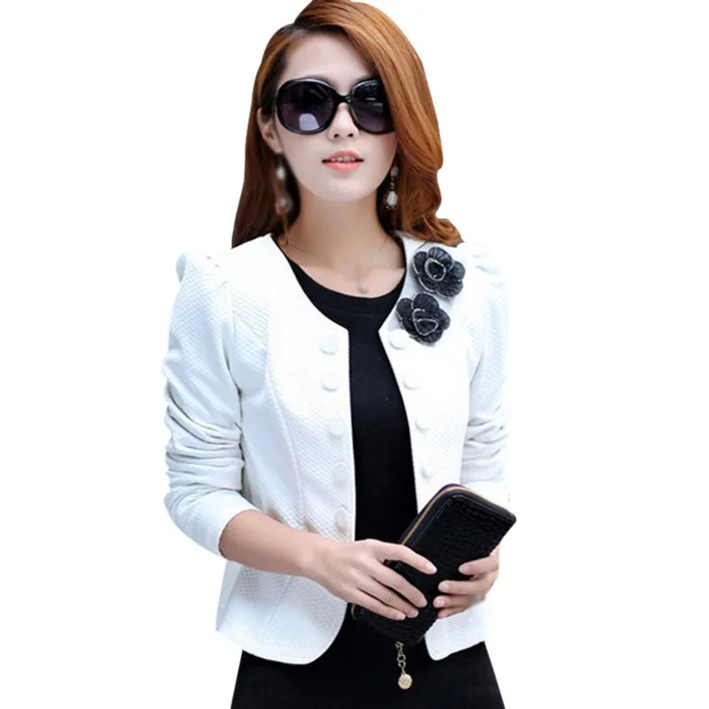 

Women Plus Size Short Style Jackets Fashion Elegant Office Lady Commute Jackets Women's Button Coats Tops w