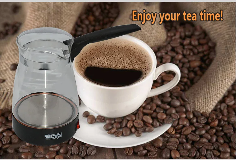 Glass Coffee Machine Turkey Coffee Maker Travel Electrical Coffee Pot Boiled Milk Coffee Kettle for Gift