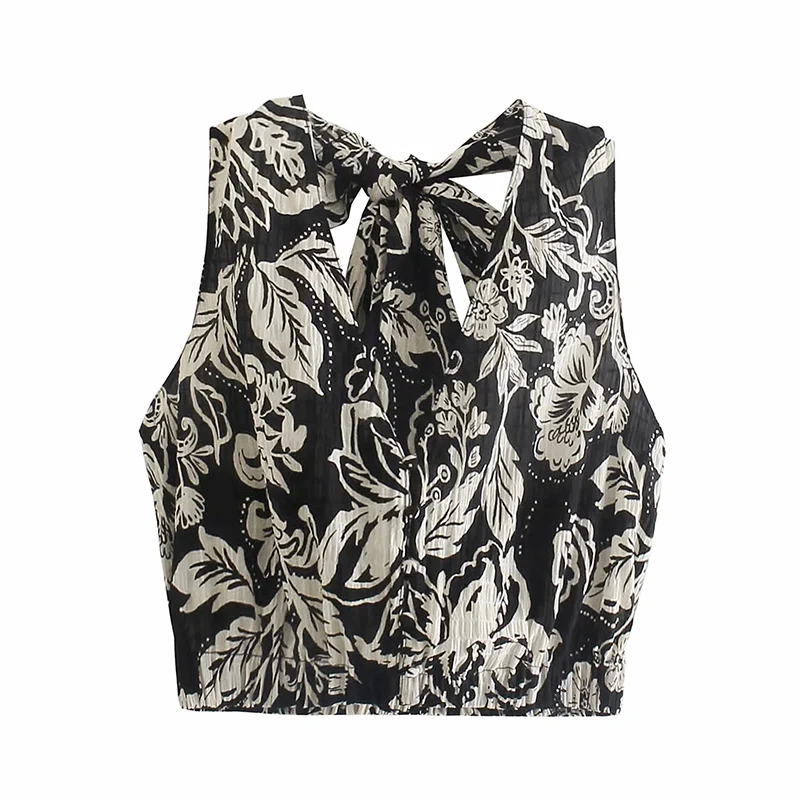 

2021 Spring Paper Bag Printed Trousers Loose Straight Pants Retro Gothic Personality Black Fashion Streetwear