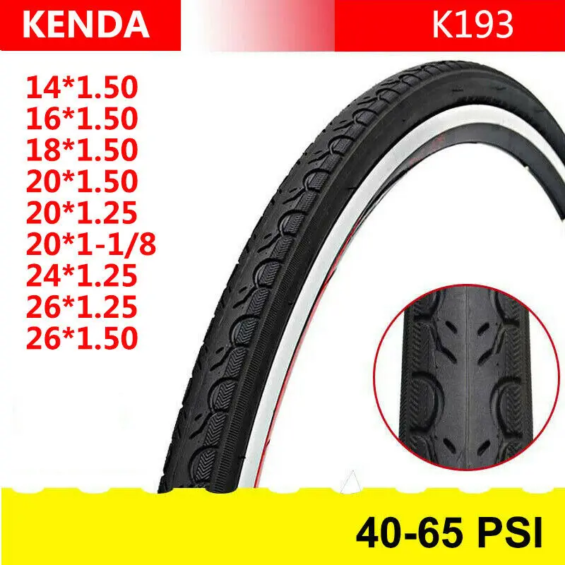 KENDA шоссейные велосипедные шины 65PSI BMX MTB 14/16/18/20/24/26*1 25/1 5 Сверхлегкая Складная шина