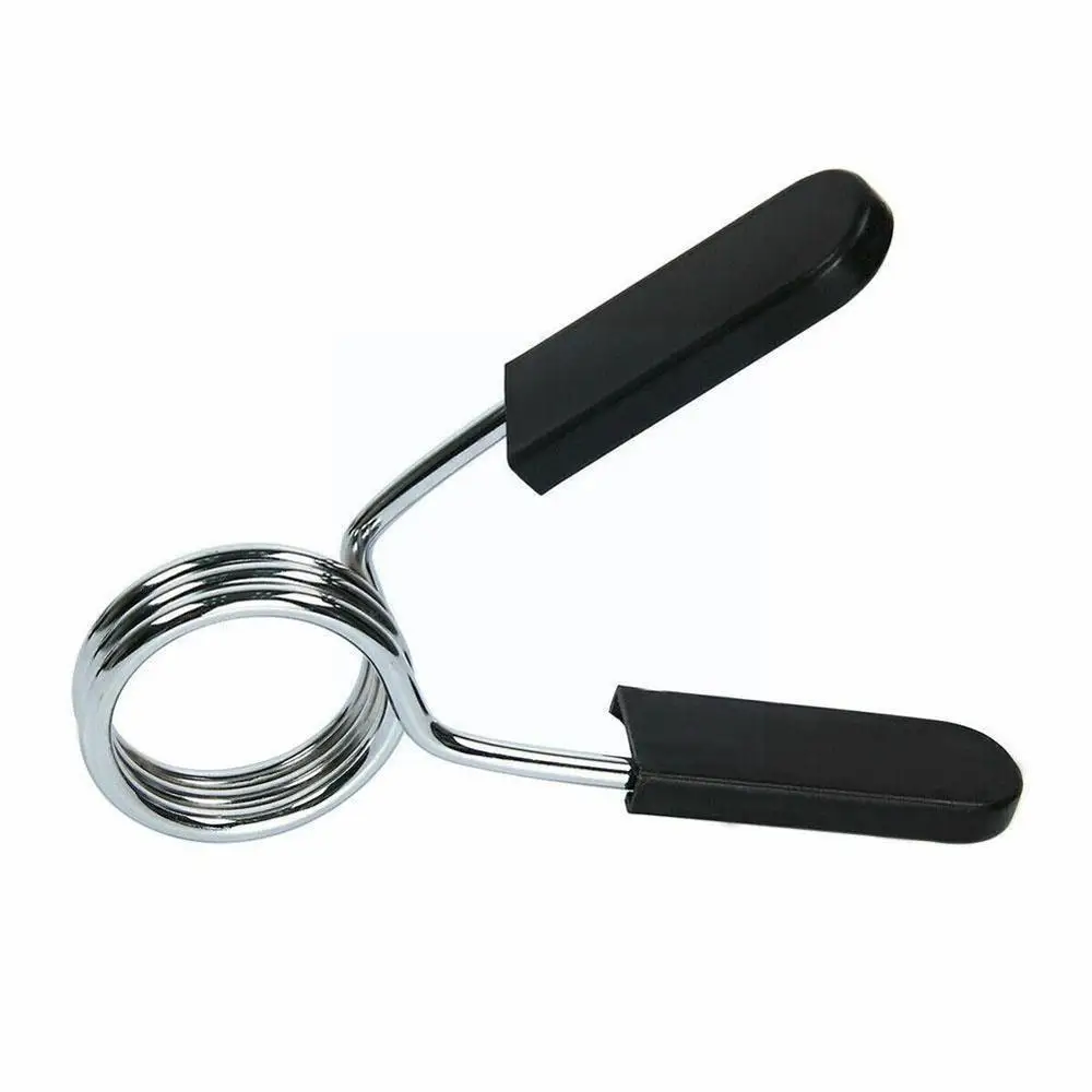 

2pcs Dumbbell Barbell Weight Discs Lifting Bar Spring Fitness Clamp 25mm Buckle Clips Collar Accessories Spring Lock E8v4