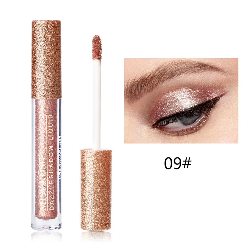 Жидкие тени для век Блеск Тени для век Ручка водонепроницаемый Dazzle Shimmer блестящий металлик вечерние глаза Косметика Макияж - Цвет: 09 sunset bay