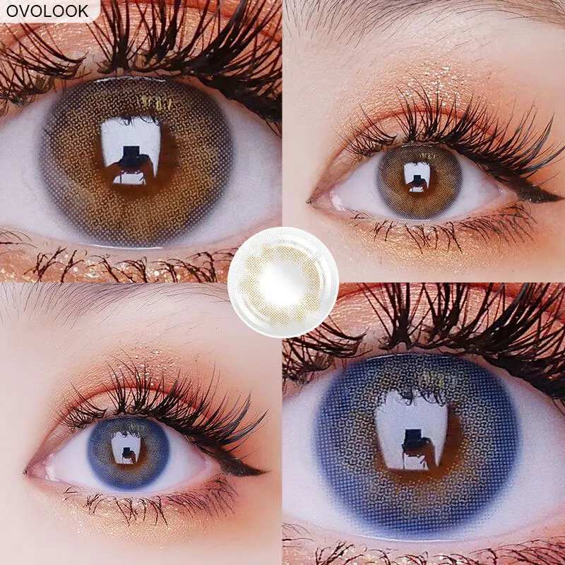 OVOLOOK 2pcs/пара линз контактные линзы (3 оттенка переходящие плавно от темного к