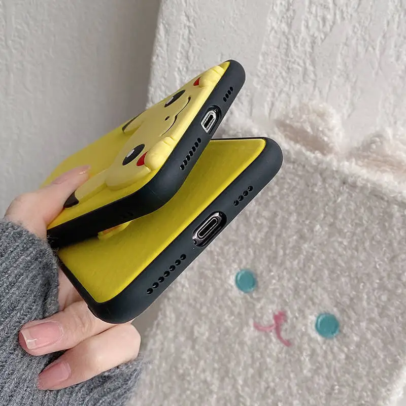 Чехол для iPhone 11Pro 6 7 8 pius x XR силиконовый противоударный с 3d-изображением покемона