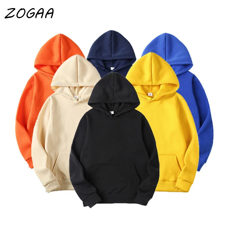 

ZOGAA Fashion Brand Men's Hoodies 2021 Spring Autumn Male Casual Hoodies Sweatshirts Men's Solid Color Hoodies Sweatshirt Tops