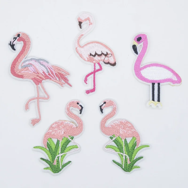 

Аппликации в виде фламинго из мультфильма, термоклейкие, для самостоятельной сборки шляпы, одежды, футболки, джинсов, рюкзака, декоративные ...