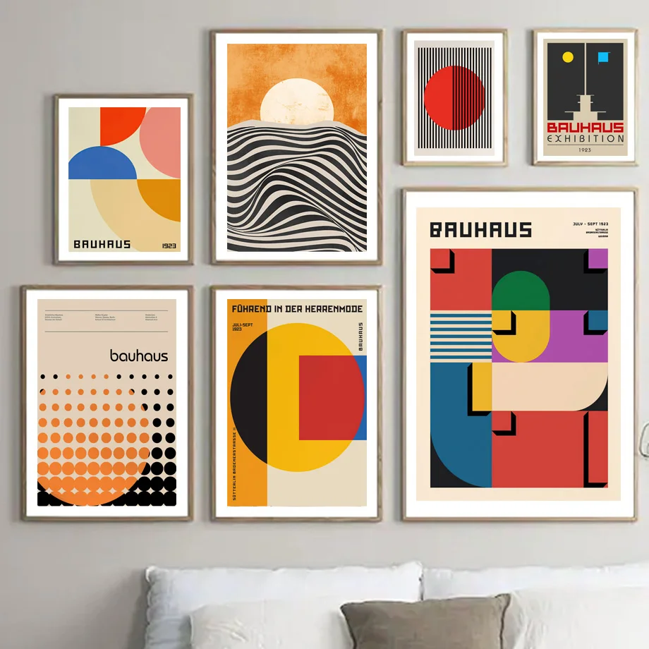 Бохо солнце глаз винтажный абстрактный Bauhaus геометрический настенный