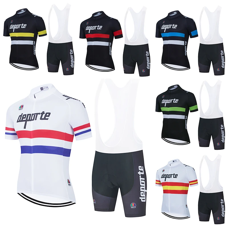 

2021 Summer Men's Clothing Mountain bike Breathable Cycling Bib Shorts Sets Sportswear Man Cycling Jersey Clothes Ropa Mujer