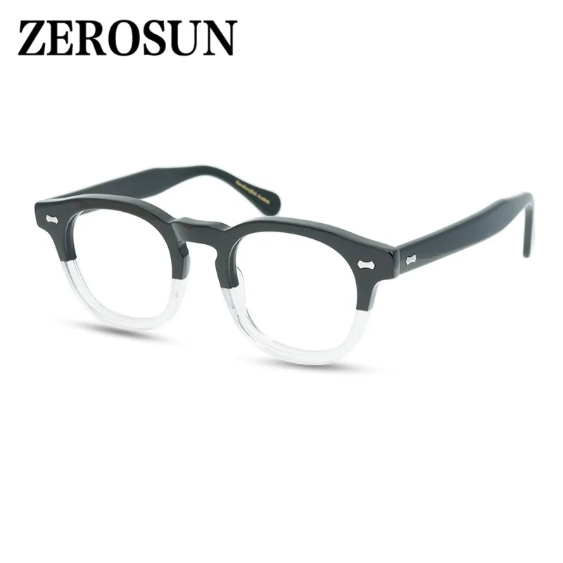 Zerosun Brand Eyeglasses Men Luxury High-end Acetate Glasses Frame Man Nerd Eyewear Optic Myopia Diopter Anti Blue Photochromic |