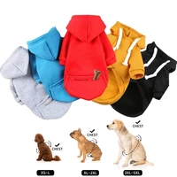 autumn winter big dog clothes with zipper pocket dog hoodie small large dog coat jacket designer pet dog clothes winter sweater