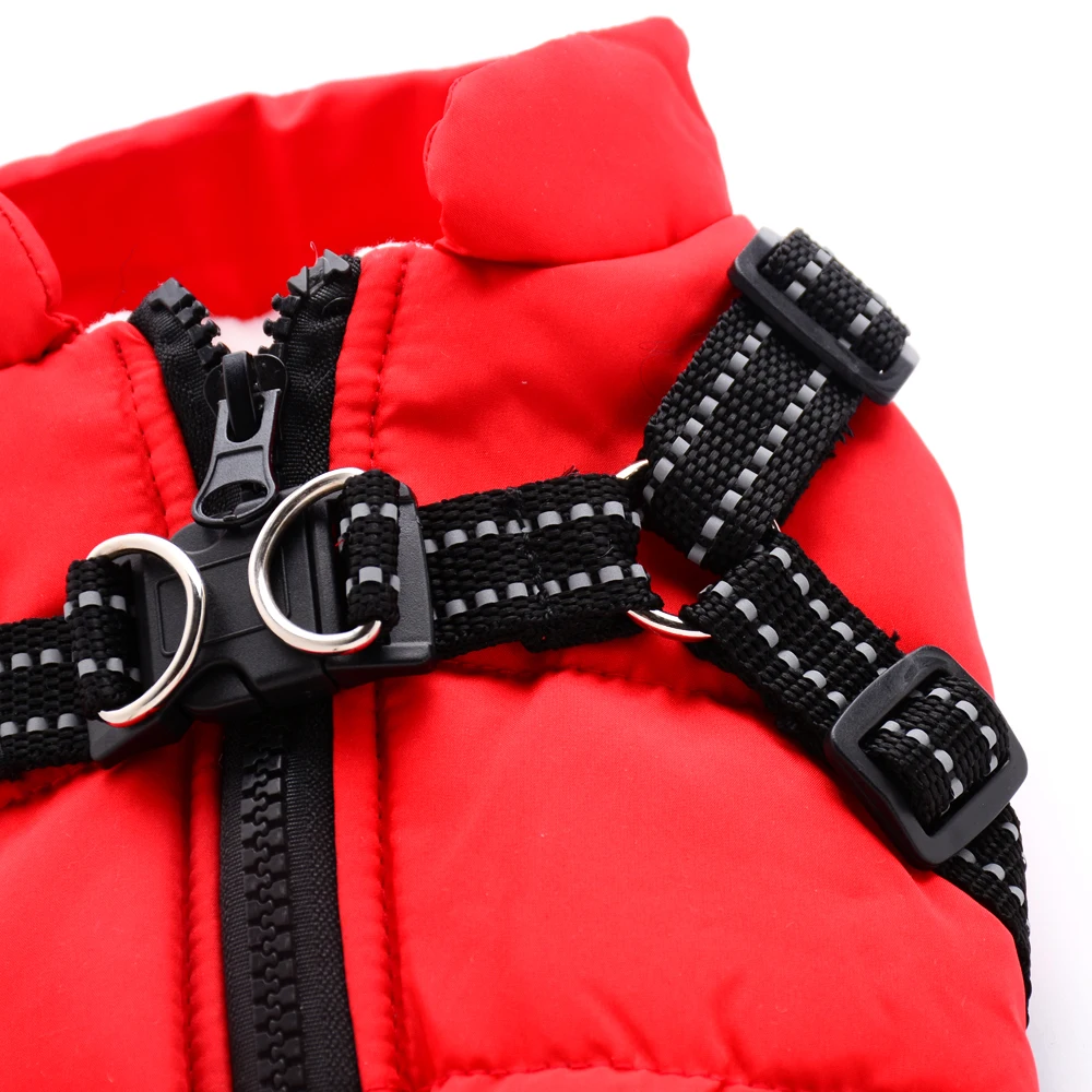 2019 новые зимние куртки для собак водонепроницаемый ошейник маленьких поводок