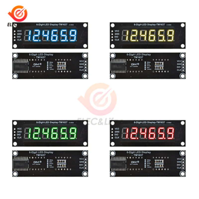Модуль цифросветодиодный светодиодного дисплея TM1637 6 бит 0 36 дюйма для Arduino 7