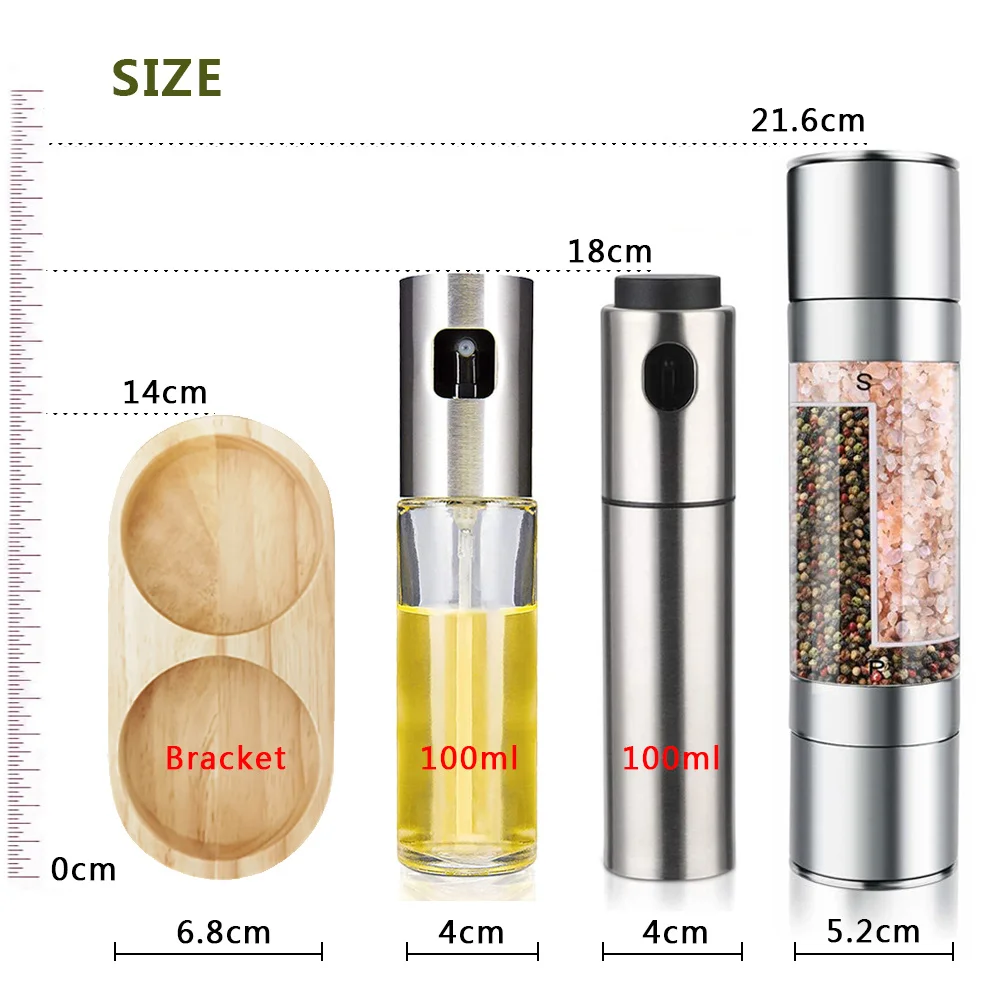Ручная мельница для перца 2 в 1 из нержавеющей стали соли и регулируемая