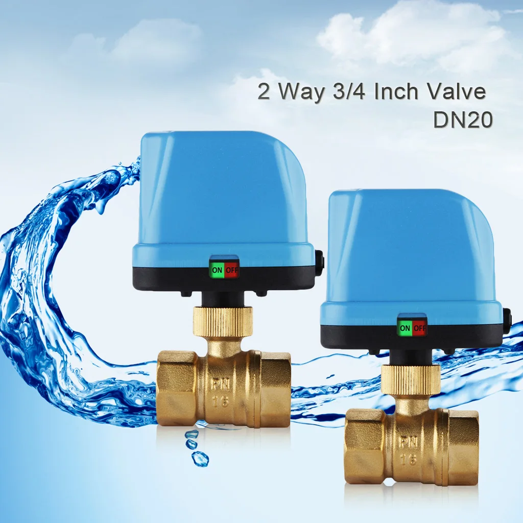 Электрический шаровой кран из латуни G3/4 &quotDN20 3/4 дюймов 2 Way 220V Управление