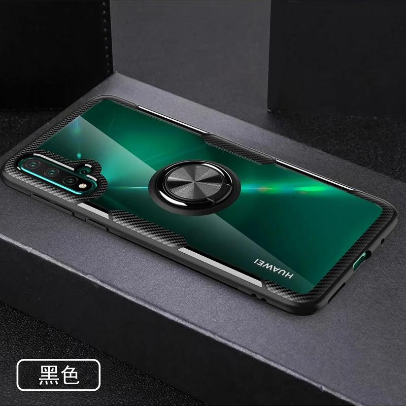 Прозрачный акриловый чехол-кольцо для huawei Nova 5 T чехол на магните автомобильный