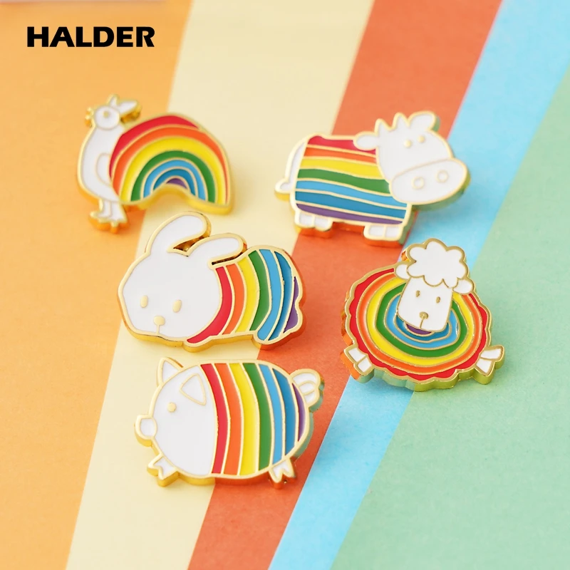 Брошь с эмалью в виде животных и зоопарка для гомосексуалистов | Украшения