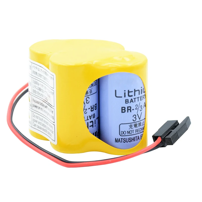 Новая сменная литий-ионная батарея 6 В 4400 мАч для FANUC BR-2/3AGCT4A PLC CNC acumator 2-проводной