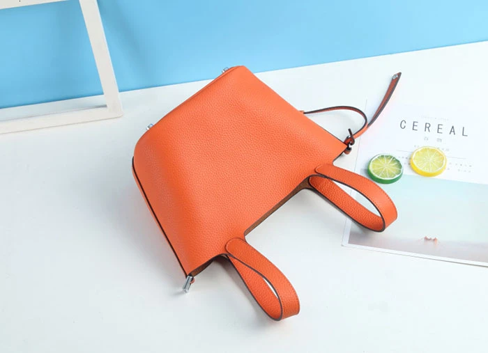 Unua amo Brand Women Handbags Fashion High Capacity Basket Bag Ladies Luxury Genuine Leather Bucket Totes Hand Bags