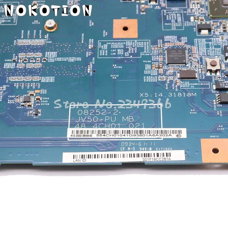 NOKOTION для acer aspire 5536 материнская плата ноутбука MB. P4201.004 MBP4201004 JV50-PU 48.4CH01.021 материнская плата DDR2 Бесплатный процессор
