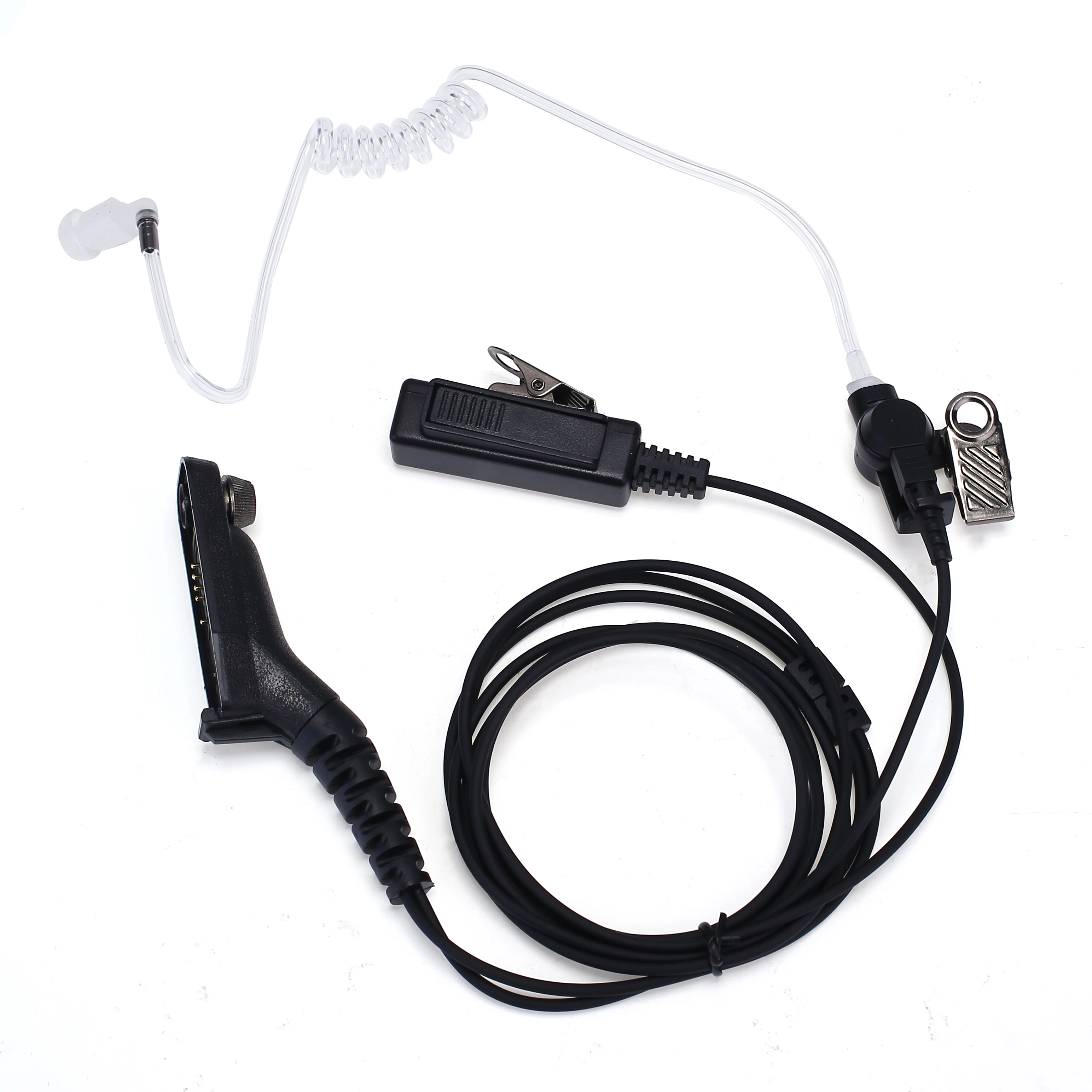 FBI-auricular PTT con micrófono de tubo de aire para Motorola, Radio bidireccional APX6000 DP4601 XiR P8268 8260 DP3401 XPR6380 6500 APX2000 7000