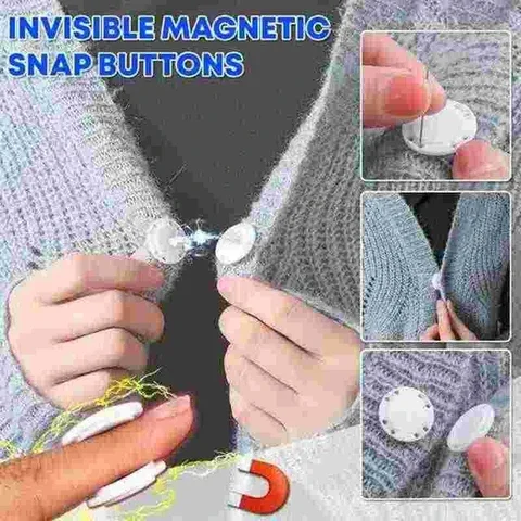 

High-Grade Invisible Plastic Magnet Button 1PCS Buckle Clothing Decoration Handwork Sewing Set DIY Scrapbook Clothing Crafts Acc