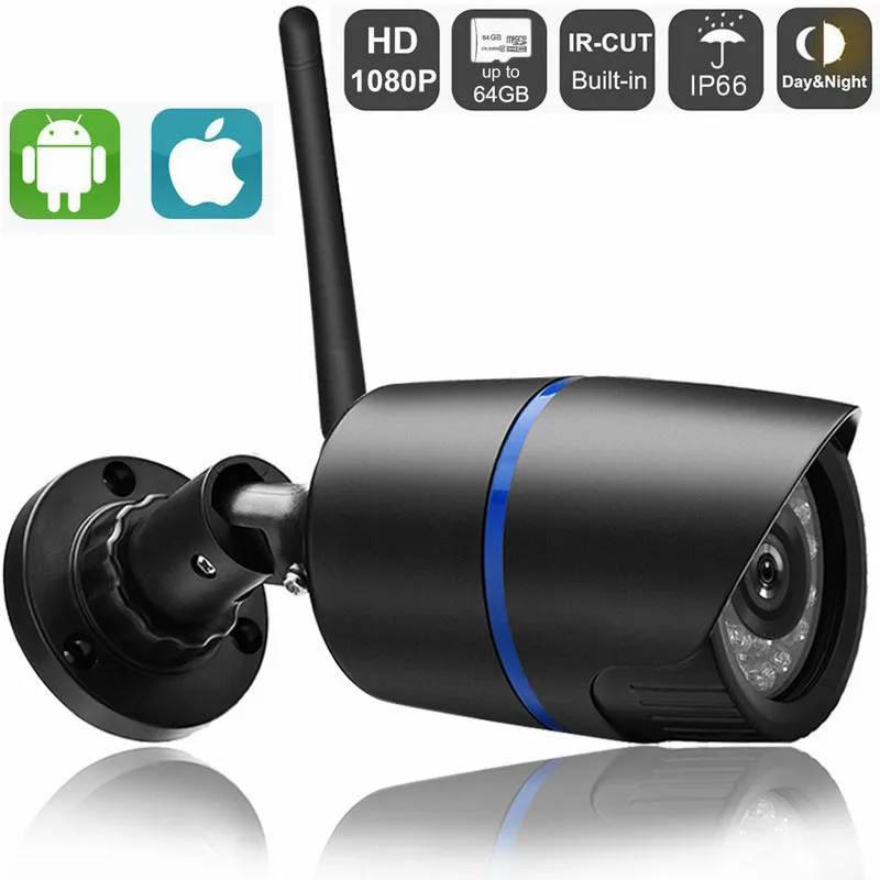IP Камера Wi Fi 1080P 720P ONVIF Беспроводной P2P видеонаблюдения Пуля Открытый