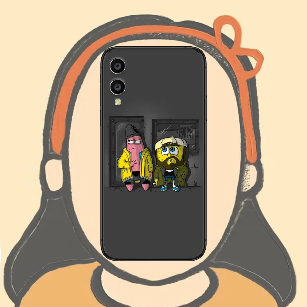

cute cartoon SpongeBobs Phone Case For Huawei Honor 6A 7A 7C 8 8A 8X 9 9X 10 10i 20 Lite Pro Play black Bumper Silicone Etui 3D