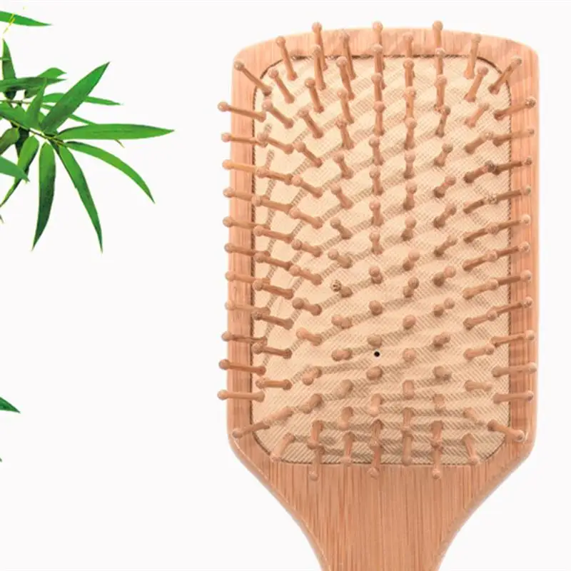 Щетка для волос из натурального бамбука щетка расчесывания на воздушной подушке