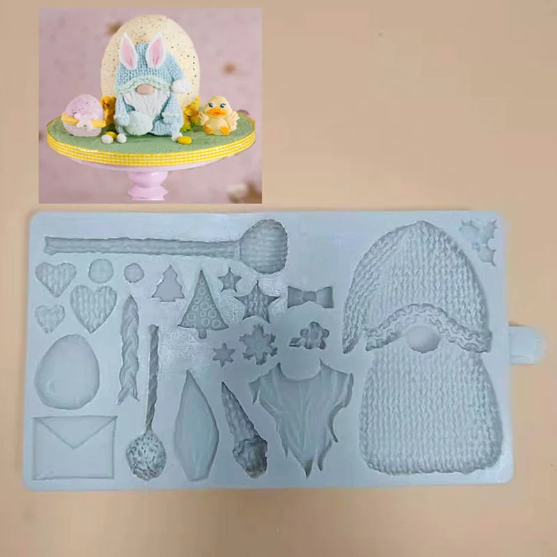 

Candy Elder Fondant Chocolate Silicone Mold Cake shape decoration tools Resin plaster mold