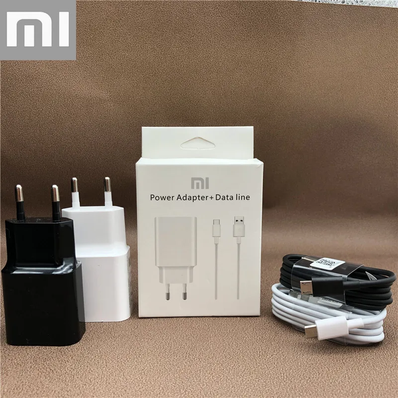Оригинальный зарядный usb адаптер XIAOMI 5 В/2 А Европейский комплект кабель Micro USB для