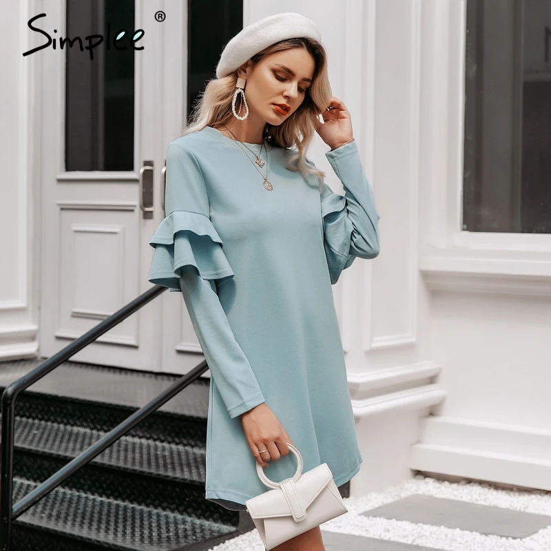 Женское короткое вечернее платье Simplee элегантное однотонное облегающее Мини с