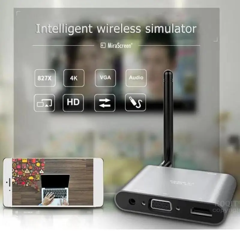 Mira screen X6W Plus беспроводной HD ТВ адаптер Miracast Airplay DLNA зеркальный экран HDMI