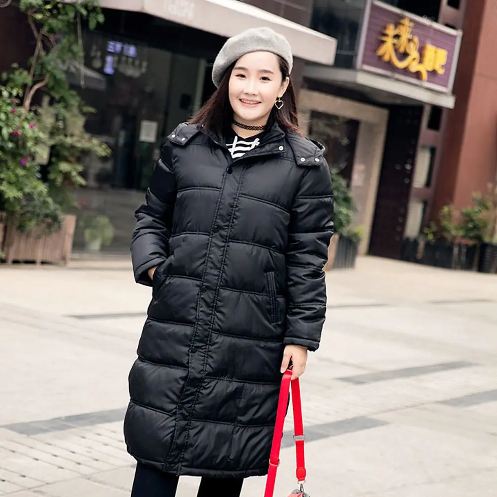 Зимние Повседневные Длинные парки 5XL размера плюс женская одежда свободный с