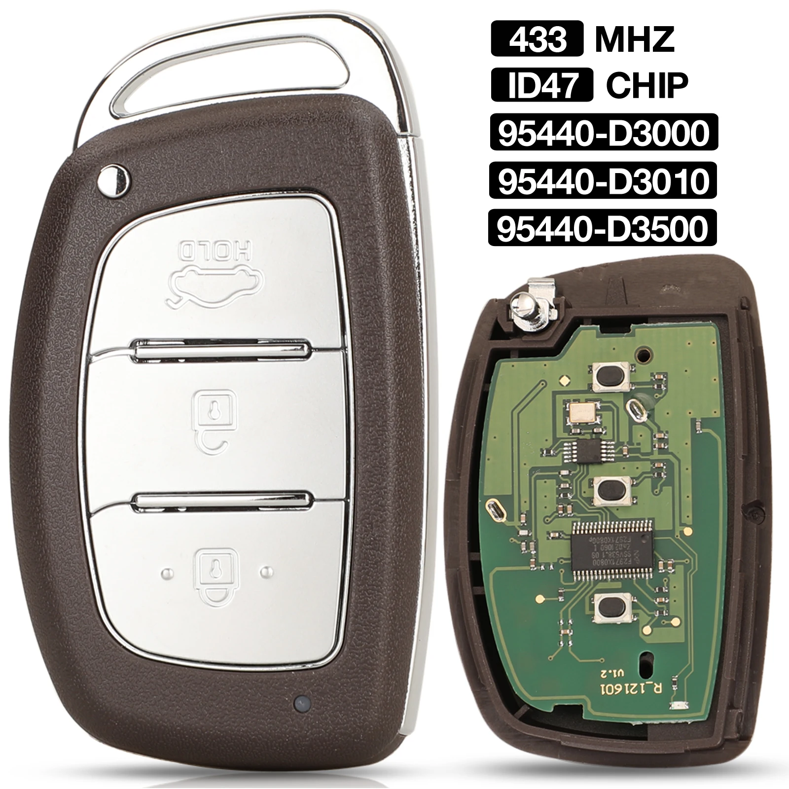 Jingyuqin ID47 чип 433 МГц 95440-D3000/95440-D3010/95440-D3500 умный пульт дистанционного управления