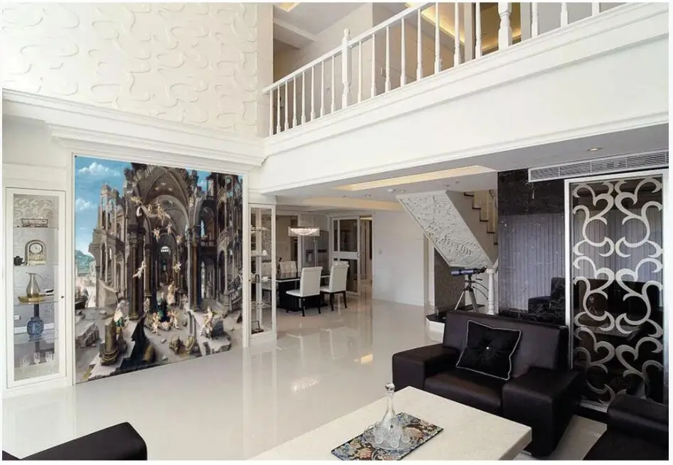 фотообои 3D на заказ "Ангел Немецкого дворца в Вене" для декора гостиной домашнего интерьера, настенные фрески для стен в 3D