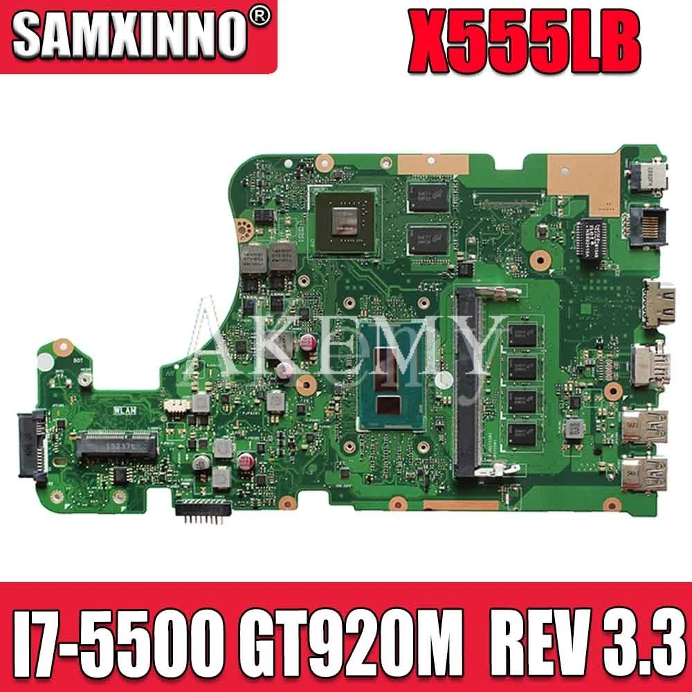 EDP X555LB mianboard X555LD REV 3 для For Asus X555LJ X555LF X555LP материнская плата ноутбука cpu 4GB RAM I7 5500