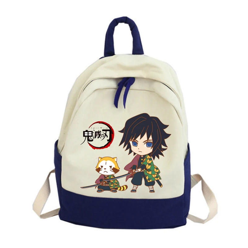 

Hottest Student Bag Anime Demon Slayer School Bags Kimetsu No Yaiba Kamado Backpack Bag Cosplay Small Fresh Schoolbag Travel Bag
