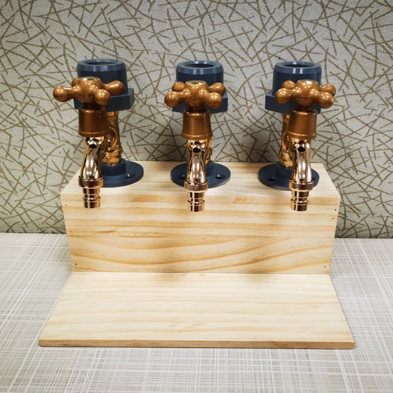 

Father's Day Liquor Alcohol Whiskey Wood Dispenser Faucet Shape For Party Dinners Bars And Beverage Stations