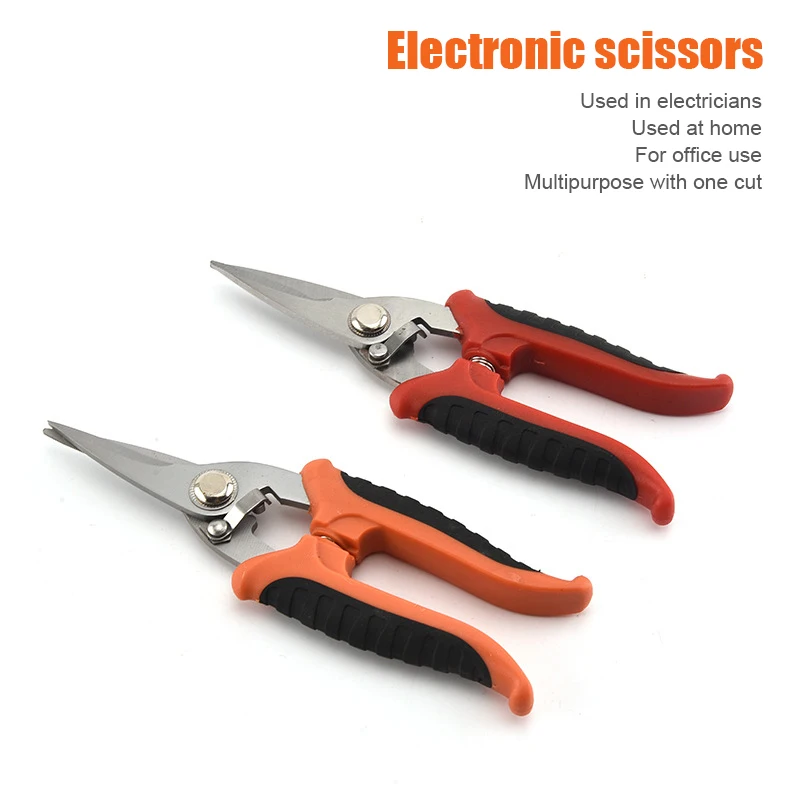 

Multifunction Metal Scissors Cable Stripping Shears Stainless Steel Electrician Tool VC