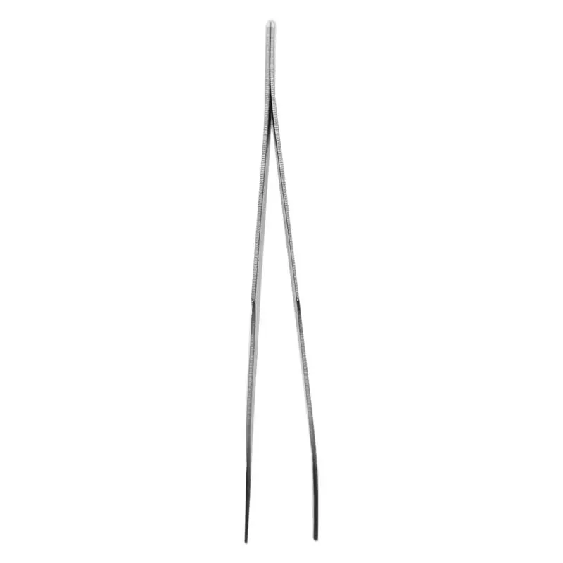 

Silver Tone 5 Inch Length Metal Bent Tip Tweezers 4 Pcs