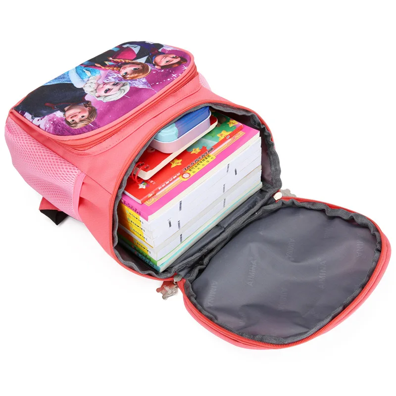 

2021 New Disney Frozen Elas Super Heroes Spiderman School Bag Boy Girl School Bags Fashion Fun School Primary Students Backpack